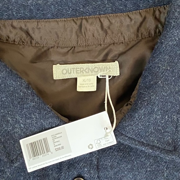 New Outerknown 100% Wool Shirt Jacket Navy Heather Men’s size variation $268 - Picture 13 of 15